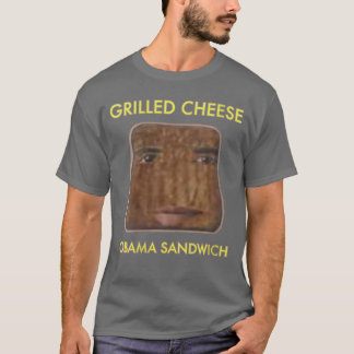 Camiseta Queijo grelhado feminino sanduíche obama VNeck 1