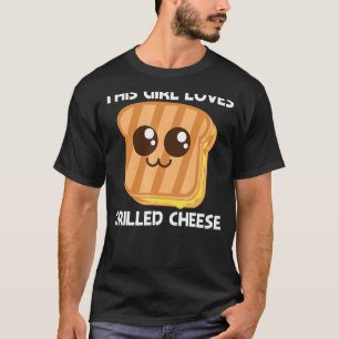 Camiseta Queijo Grelhado Gelado Para Miúdas Pão De Brama