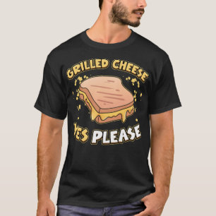 Camiseta Queijo grelhado Sim Por Favor Pão rosquinha de far