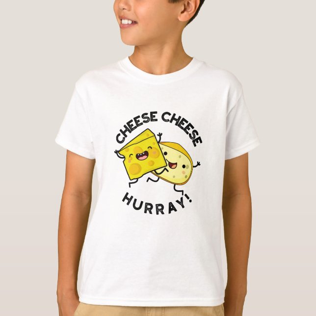 Camiseta Queijo Hurray Engraçado Queijo Engraçado (Frente)