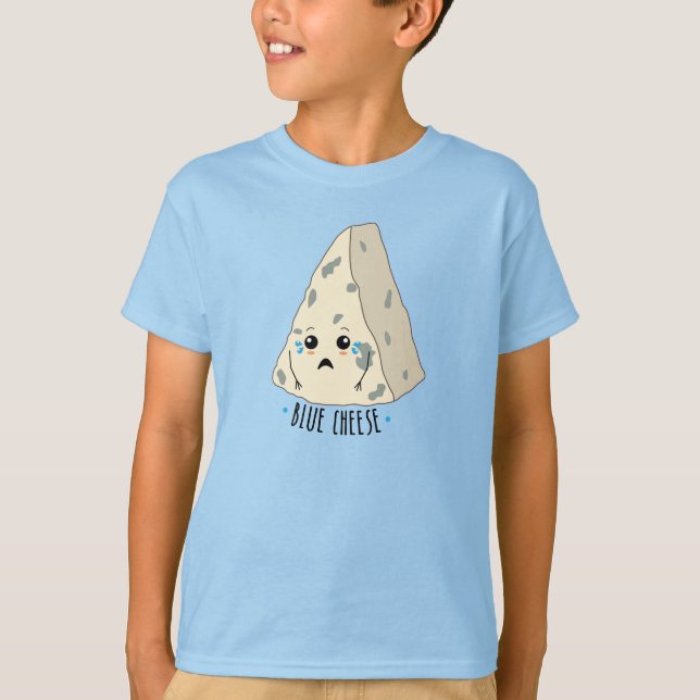 Camiseta Queijo Lover Engraçado Sad Blue Cheese Comida Slog (Frente)