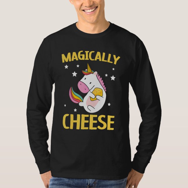 Camiseta Queijo magicamente mozzarella Cheddar Unicor (Frente)