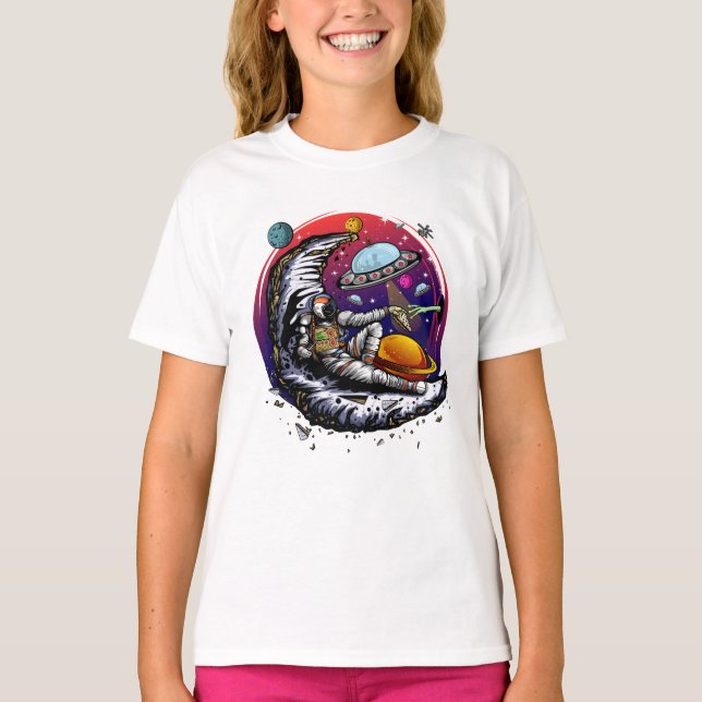 Camiseta Queijo Moon Space (Frente)