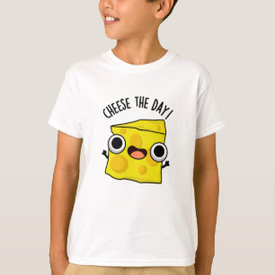 Camiseta Queijo No Dia Com Comida Engraçada