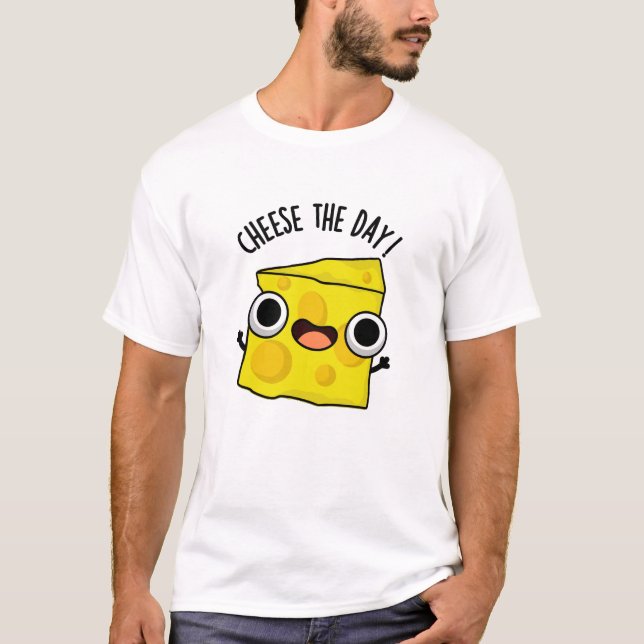 Camiseta Queijo No Dia Engraçado Comida (Frente)