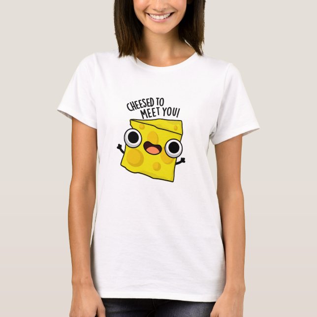 Camiseta Queijo Para Te Encontrar Comidas Engraçadas (Frente)