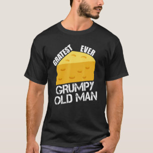 Camiseta Queijo Pun Gratest Eternamente Engraçado Velho Div