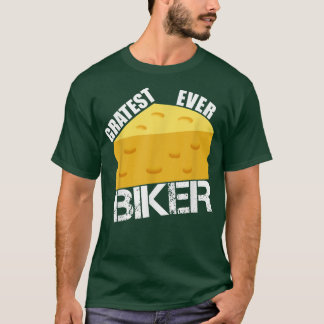Camiseta Queijo Pun Gratest Ever Biker Engraçado Bife Dizen