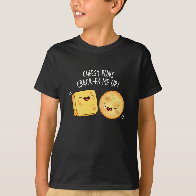 Camiseta Queijo Puns Crack-Me Engraçado Queijo Engraçado Pu (Frente)