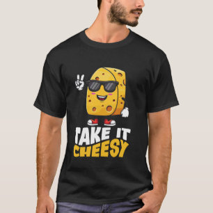 Camiseta Queijo Queijoso Divertido Amante de Comida Amor po