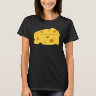 Camiseta Queijo Suíço Adoro queijo Gouda Cheddar Mozzare