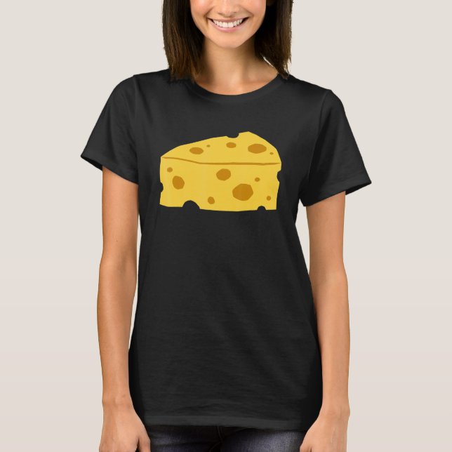 Camiseta Queijo Suíço Adoro queijo Gouda Cheddar Mozzare (Frente)