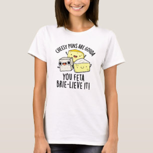 Camiseta Queijos De Queijo São Gouda Você Feta Brielive