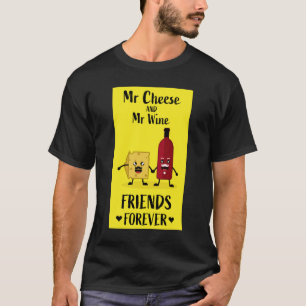 Camiseta Queijos E Amantes De Vinho