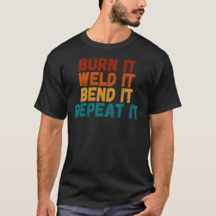 Camiseta Queimá-la soltou-a e repete-a.
