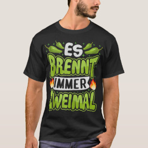 Camiseta Queima Sempre Duas Vezes Molho Quente De Chef Chil