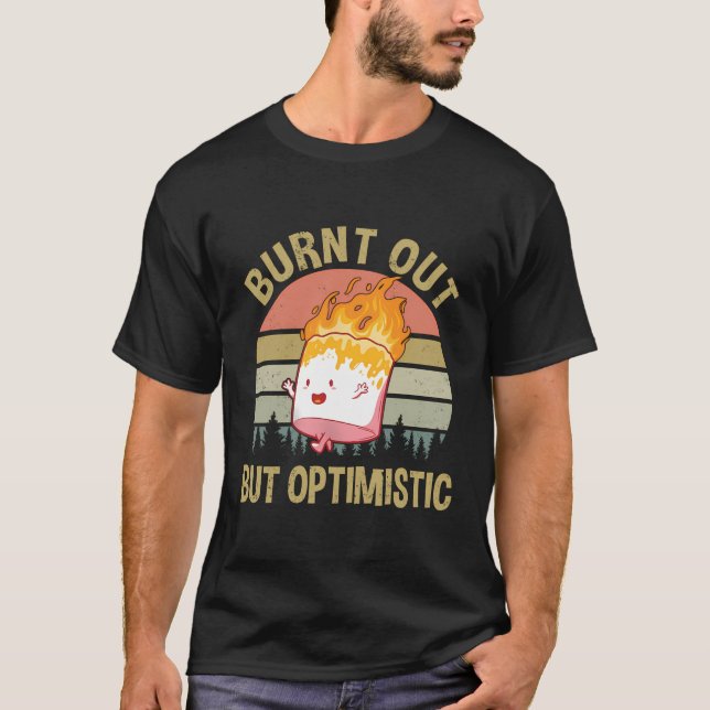 Camiseta Queimada, Mas Vintage Otimista (Frente)