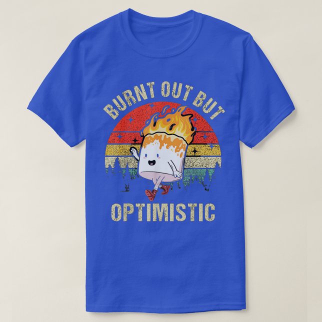 Camiseta Queimado, Mas Otimista Marshmallow (Frente do Design)