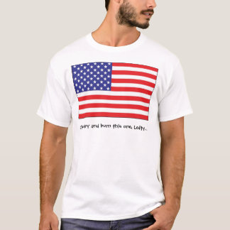 Camiseta Queimador da bandeira