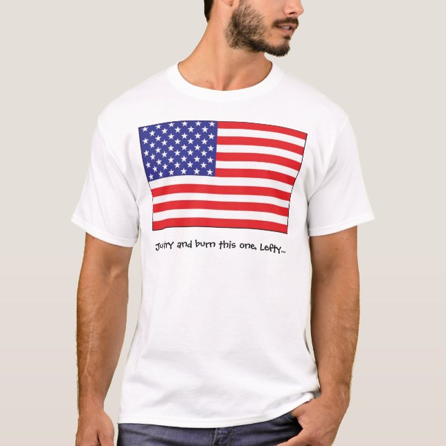 Camiseta Queimador da bandeira (Frente)