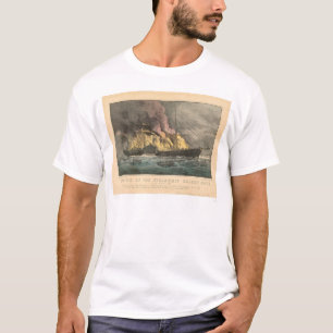 Camiseta Queimadura do Golden Gate do navio a vapor (0144A)