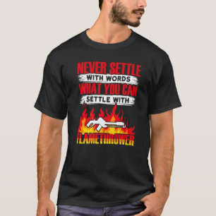 Camiseta Queimadura quente do lança-chamas