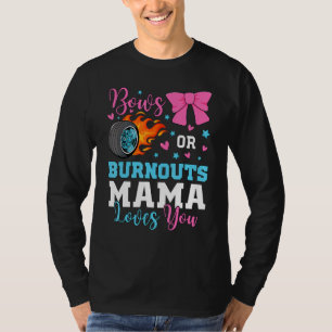 Camiseta Queimaduras ou Arcos Mamãe Mãe te ama Revelação de