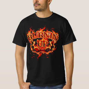 Camiseta Queimando Chamas Vintage