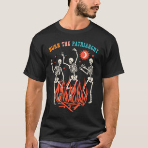 Camiseta Queimar o Hallow Patriarcado Feminista dos Direito