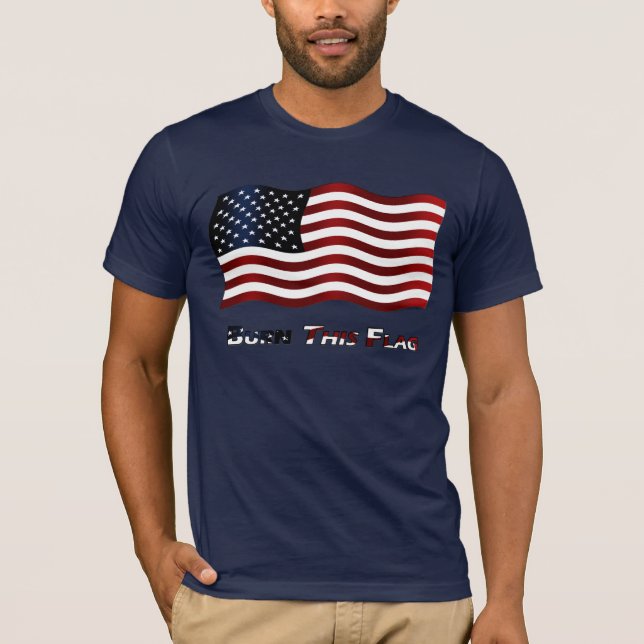 Camiseta Queime esta bandeira (Frente)