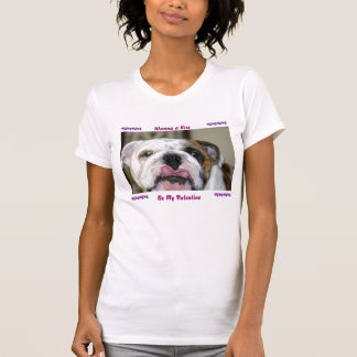 Camiseta Queira beijar seja meu salvamento TX do buldogue