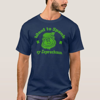 Camiseta Queira espancar meu Leprechaun? T-shirt irlandês