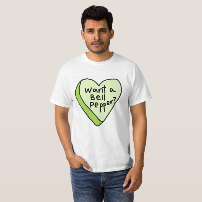 Camiseta Queira um T da pimenta de Bell (Frente Completa)