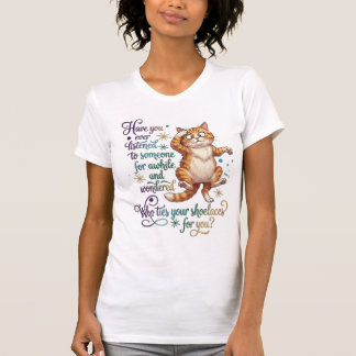 Camiseta Quem Amarra Seu Cadarço Gato Engraçado Sarcasmo