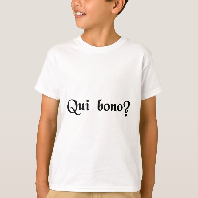 Camiseta Quem benfits? (Frente)