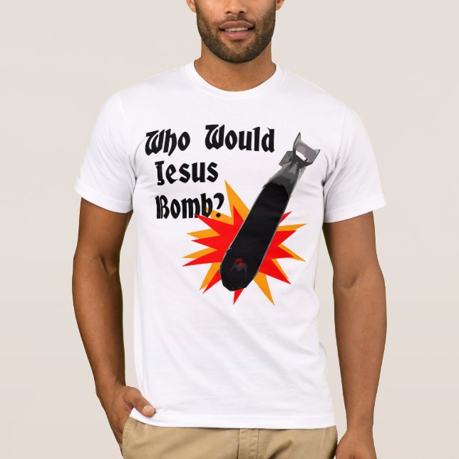 Camiseta Quem bomba de Jesus? (Frente)