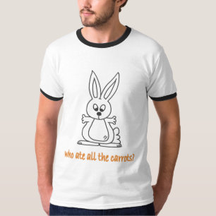 Camiseta Quem comeu todas as cenouras?