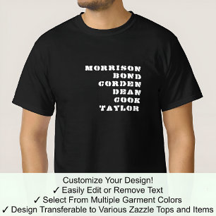 Camiseta Quem Compartilha Meu Nome James Celebridade Famosa