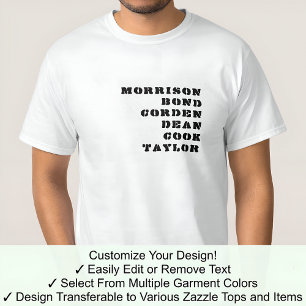 Camiseta Quem Compartilha Meu Nome James Pessoas Famosas 03