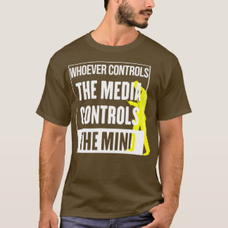 Camiseta Quem controla a mídia controla a mente 