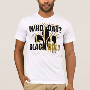 Camiseta Quem? Corações de ouro preto/Fleur de Lis