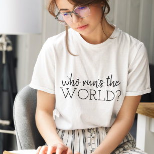 Camiseta Quem corre é o mundo   Moça Poder Moderno Feminism