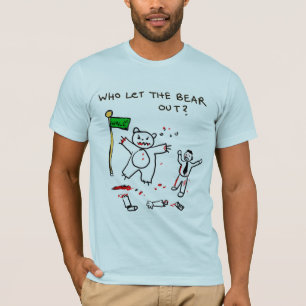 Camiseta Quem deixou o urso para fora? T-shirt