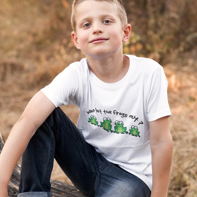 Camiseta Quem Deixou Os Sapos Sair? (Criador carregado)