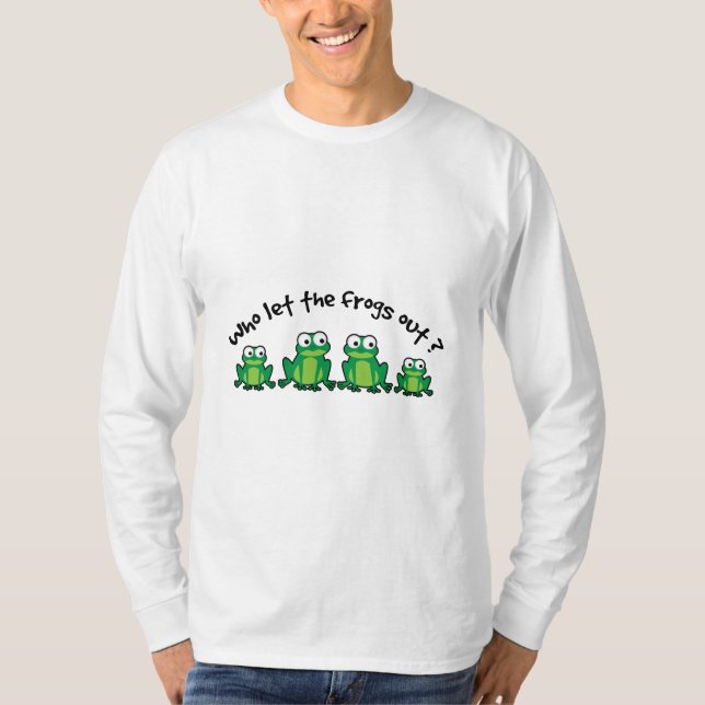 Camiseta Quem Deixou os Sapos Saírem? (Frente)