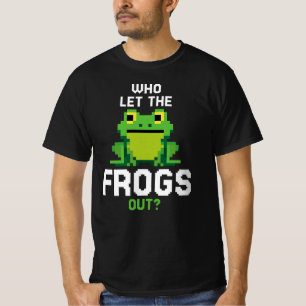 Camiseta Quem Deixou Os Sapos Saírem Os Anfíbios Engraçados