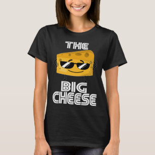 Camiseta Quem é o chefe aqui O CEO domina o queijo grande