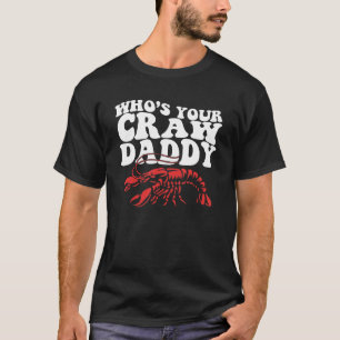 Camiseta Quem é o seu Crawdaddy Boil Mardi Gras Caju