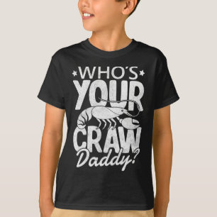 Camiseta Quem é o seu Pai-crua Crawfish Boil Cajun Mardi Gr