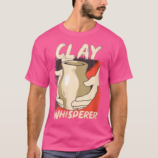 Camiseta Quem é o Sussurrador de Argila, Funil Pottery Arti (Frente)